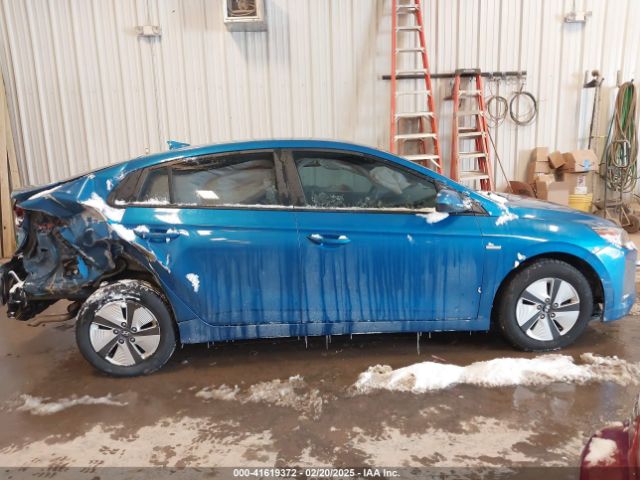 KMHC65LC1HU036827 Hyundai Ioniq Hybrid Blue