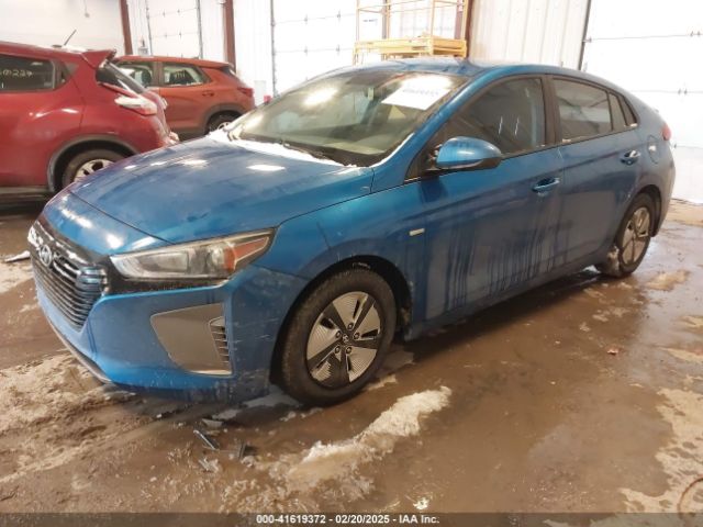 KMHC65LC1HU036827 Hyundai Ioniq Hybrid Blue