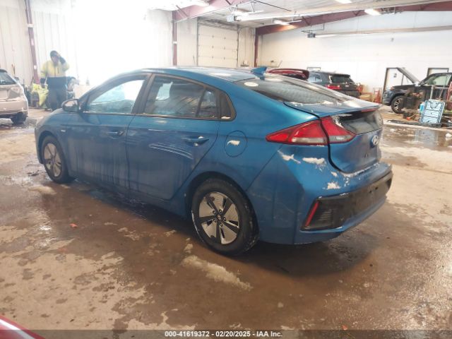 KMHC65LC1HU036827 Hyundai Ioniq Hybrid Blue