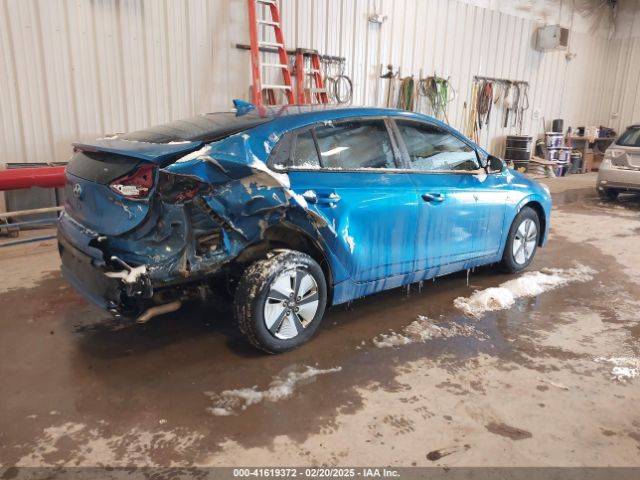 KMHC65LC1HU036827 Hyundai Ioniq Hybrid Blue