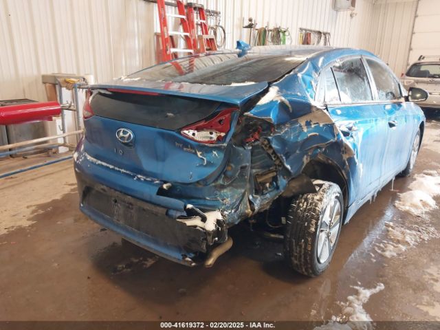 KMHC65LC1HU036827 Hyundai Ioniq Hybrid Blue