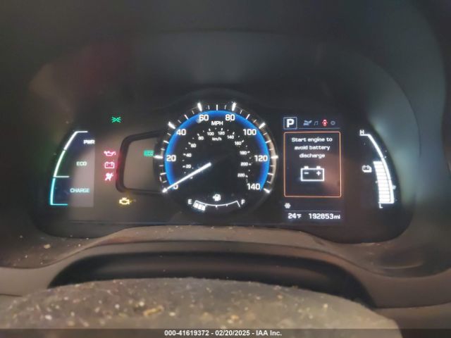 KMHC65LC1HU036827 Hyundai Ioniq Hybrid Blue