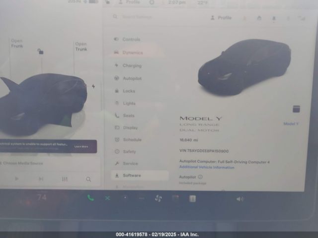 7SAYGDEE8PA150900 Tesla Model Y Awd/long Range Dual Motor All-wheel Drive