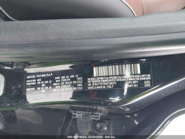 ZFBCFYDT0GP336273 Fiat 500x Lounge