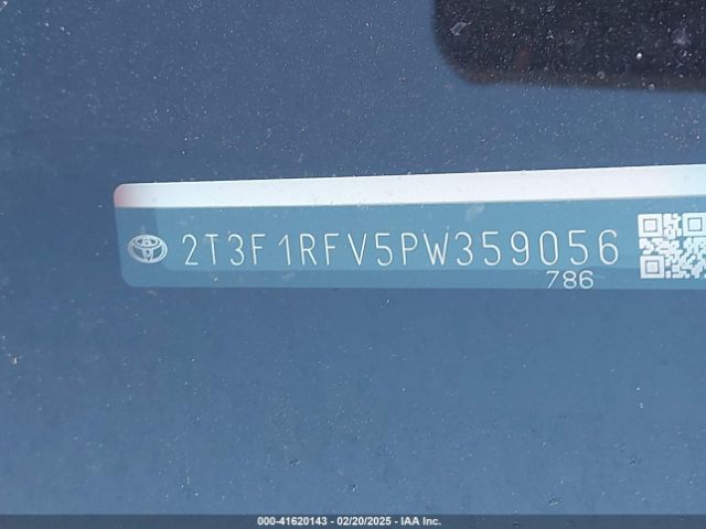 2T3F1RFV5PW359056 Toyota RAV4 LE