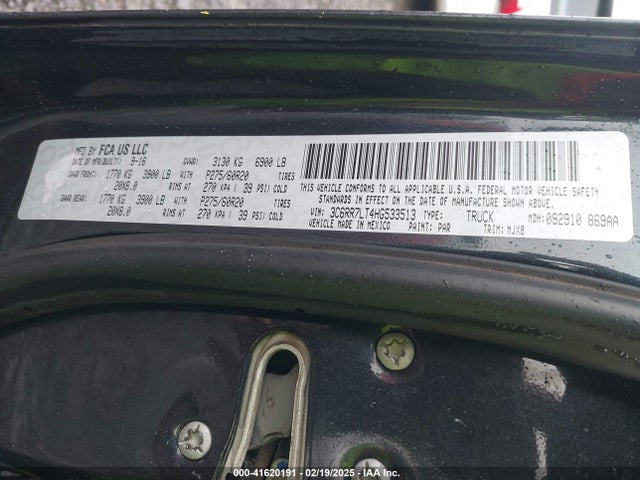 RAM 1500 2017 3C6RR7LT4HG533513 Image 9