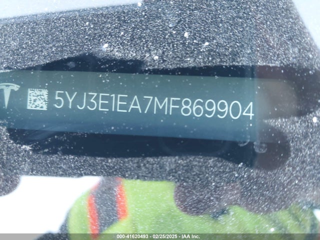 2021 TESLA MODEL 3 5YJ3E1EA7MF869904 Photo 8