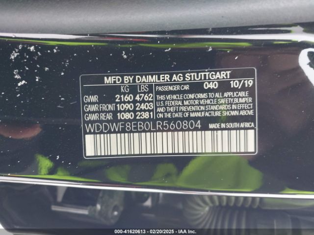 WDDWF8EB0LR560804 Mercedes-Benz C 300 4matic