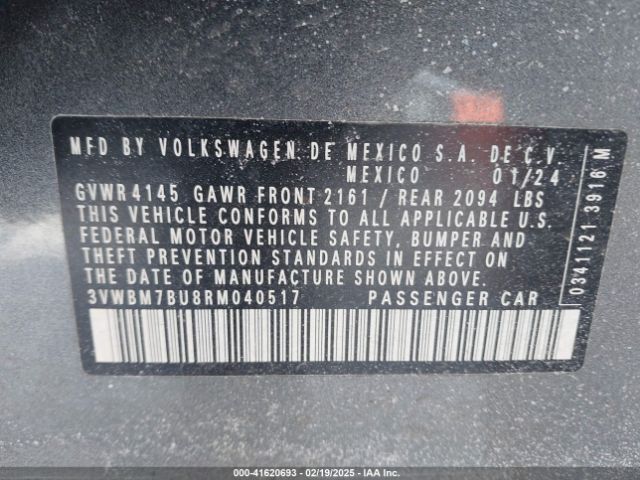 3VWBM7BU8RM040517 Volkswagen Jetta 1.5t Sport