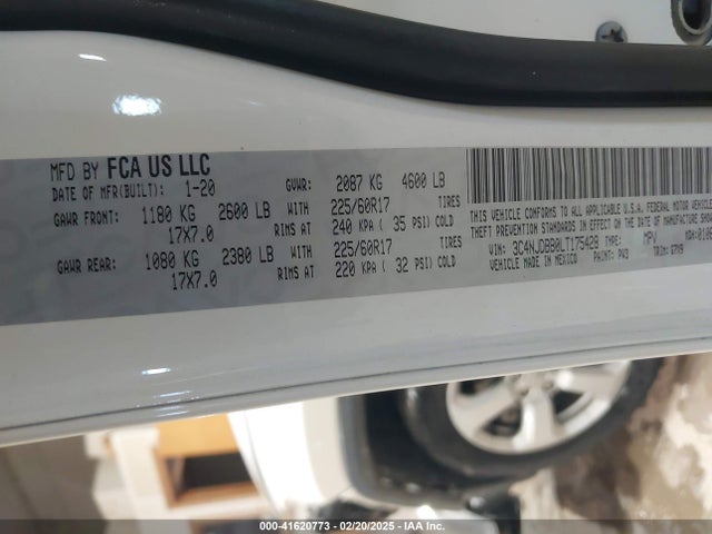 Jeep Compass Latitude 4x4 2020 3C4NJDBB0LT175428 Image 9