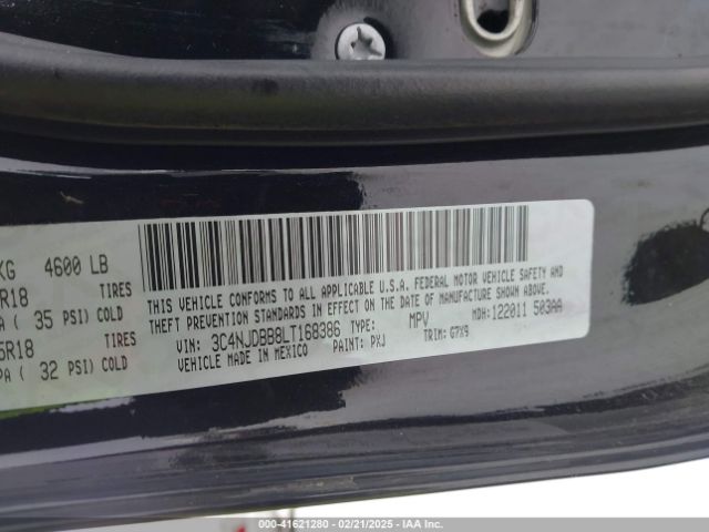 3C4NJDBB8LT168386 Jeep Compass Altitude 4x4