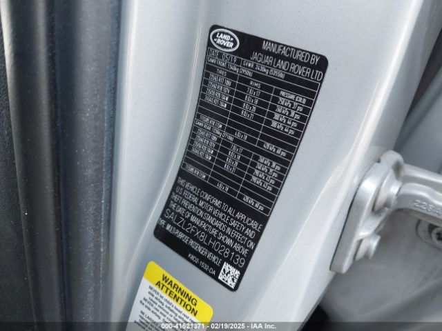 SALZL2FX8LH028139 Land Rover Range Rover Evoque First Edition