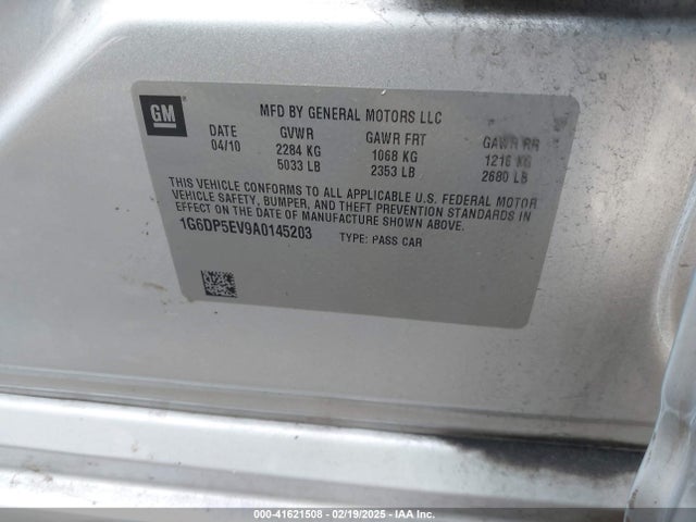 2010 CADILLAC CTS 1G6DP5EV9A0145203 Photo 8