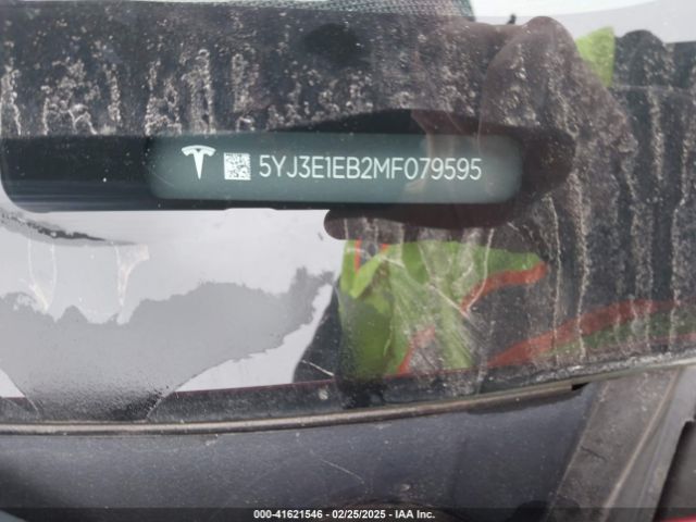 5YJ3E1EB2MF079595 Tesla Model 3 Long Range Dual Motor All-wheel Drive
