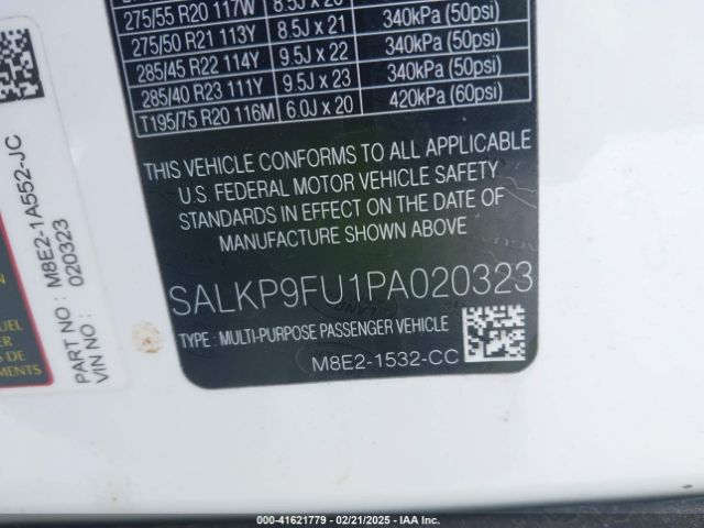 SALKP9FU1PA020323 Land Rover Range Rover P400 Se