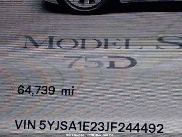 5YJSA1E23JF244492 Tesla MODEL S
