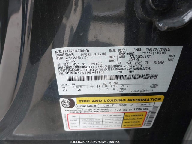1FMJU1H85PEA53844 Ford Expedition Xlt