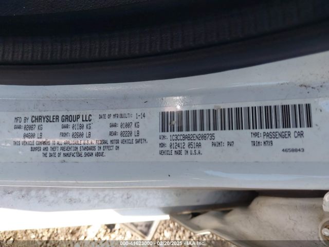 1C3CCBAB2EN208735 Chrysler 200 LX