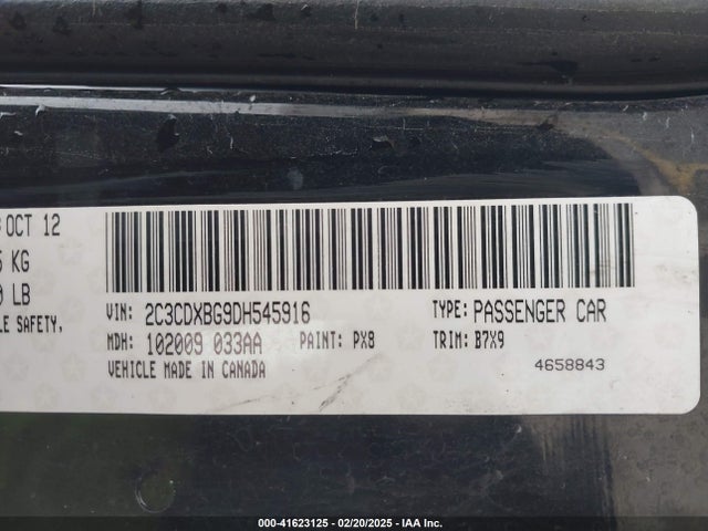 Aukcja sprzedaży 2013 Dodge Charger Se, vin: 2C3CDXBG9DH545916, numer aukcji: 41623125