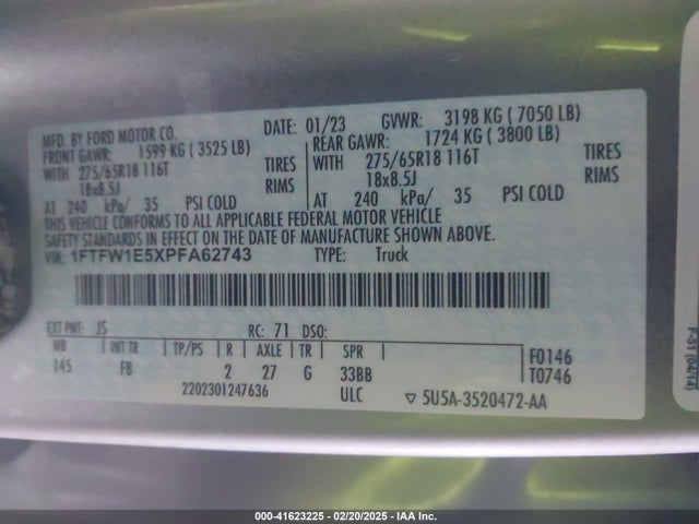 Ford F-150 Xlt 2023 1FTFW1E5XPFA62743 Image 9