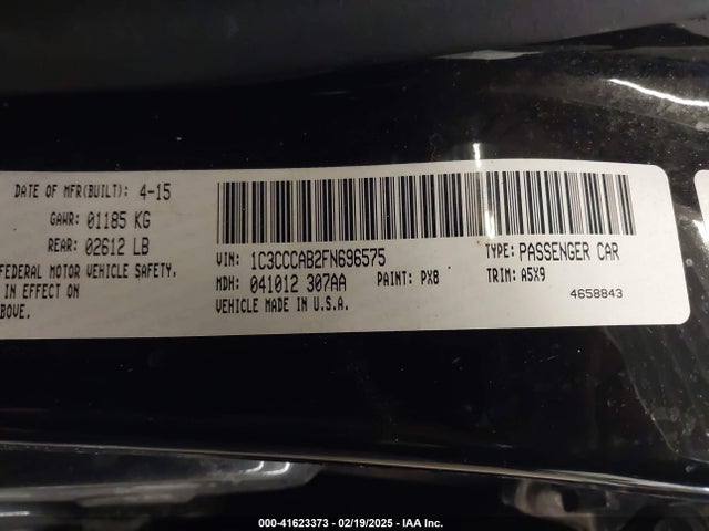 Chrysler 200 Limited 2015 1C3CCCAB2FN696575 Image 9