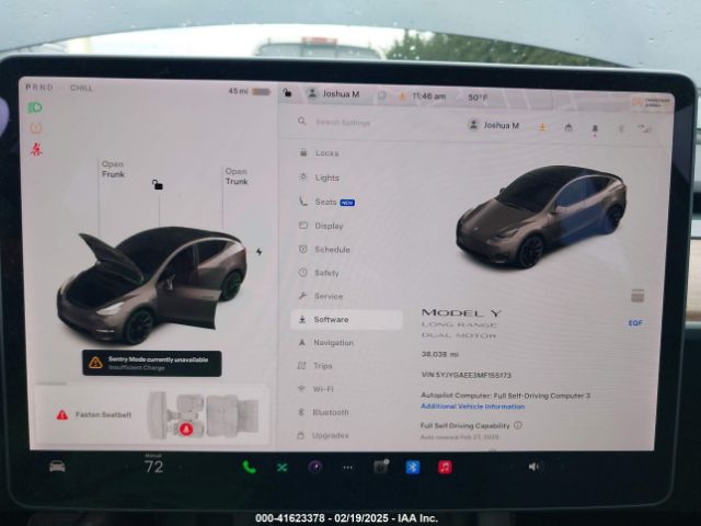 5YJYGAEE3MF155173 Tesla Model Y Long Range Dual Motor All-wheel Drive