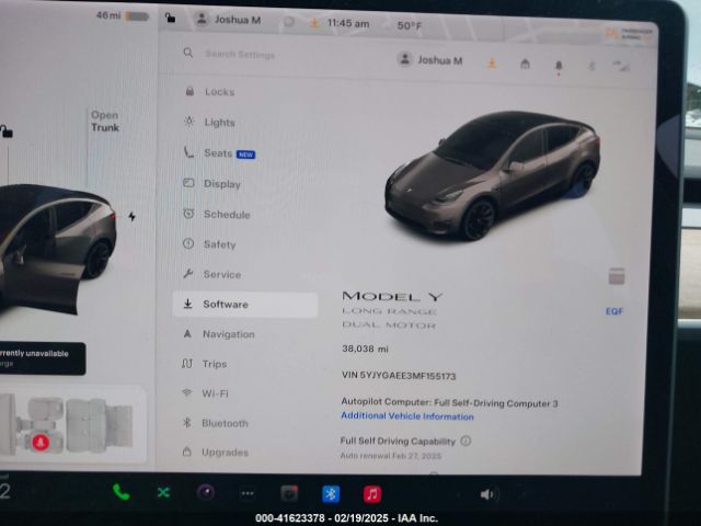 5YJYGAEE3MF155173 Tesla Model Y Long Range Dual Motor All-wheel Drive