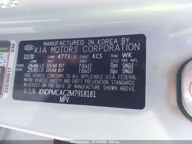 2021 KIA SPORTAGE KNDPMCAC2M7918181 Photo 8