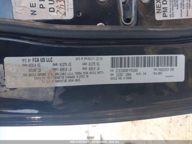 2C3CDXBG8FH752283 Dodge Charger Se