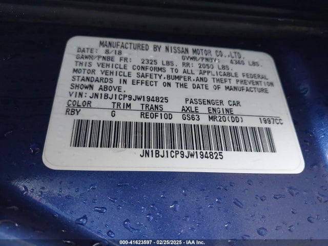 JN1BJ1CP9JW194825 Nissan Rogue Sport S
