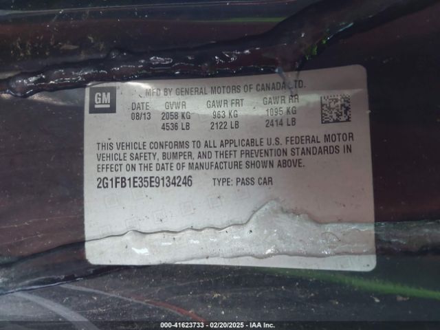 2G1FB1E35E9134246 Chevrolet Camaro 1lt