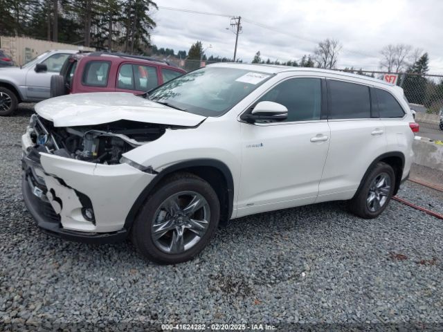 5TDDGRFH6KS075526 Toyota Highlander Hybrid Limited Platinum