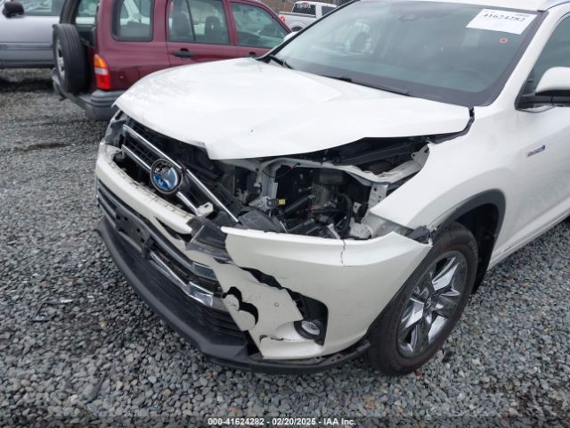 5TDDGRFH6KS075526 Toyota Highlander Hybrid Limited Platinum