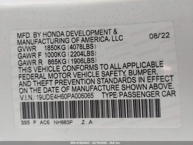 19UDE4H60PA006065 Acura Integra A-spec W/ Technology