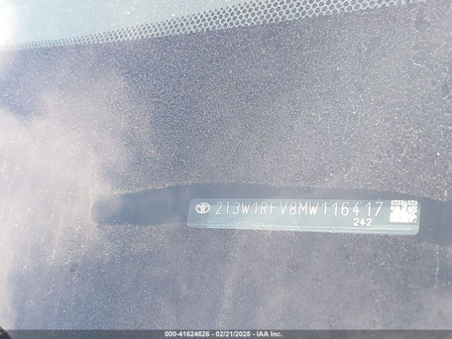 2T3W1RFV8MW116417 Toyota Rav4 Xle