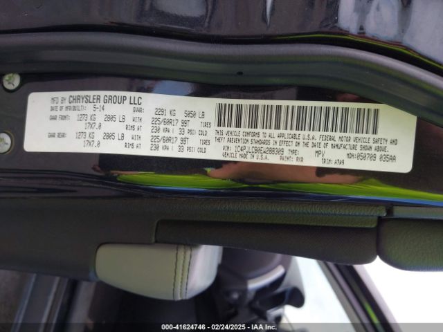 1C4PJLCB0EW288309 Jeep Cherokee Latitude