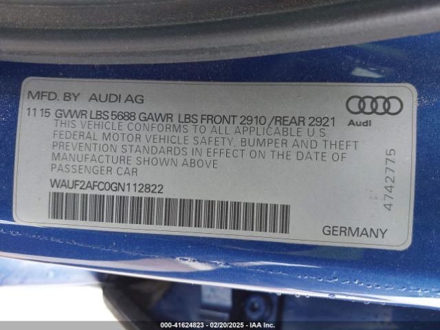 2016 AUDI S6 WAUF2AFC0GN112822 Photo 8
