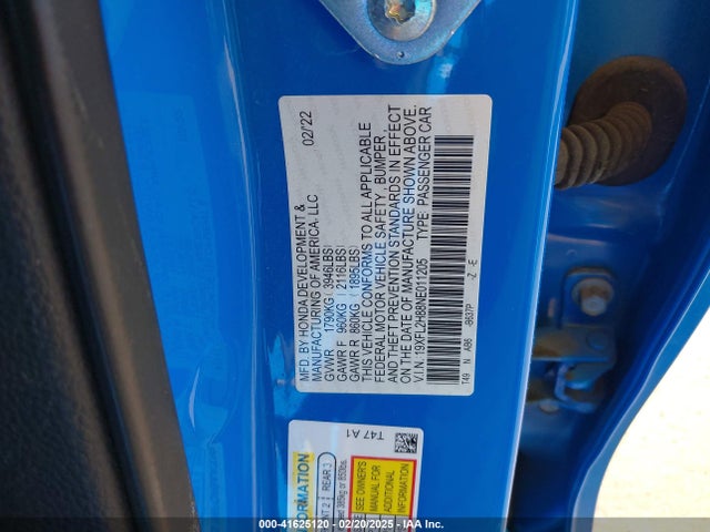 Honda Civic Sport 2022 19XFL2H88NE011205 Image 9