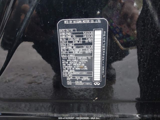 2019 INFINITI QX50 3PCAJ5M39KF112321 Photo 8