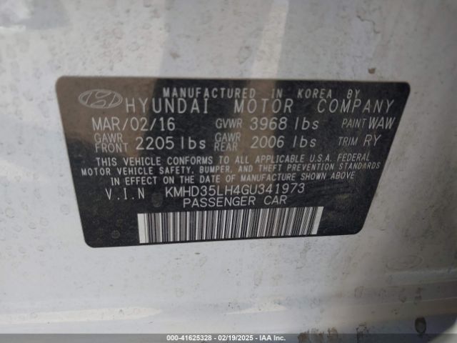 KMHD35LH4GU341973 Hyundai ELANTRA GT