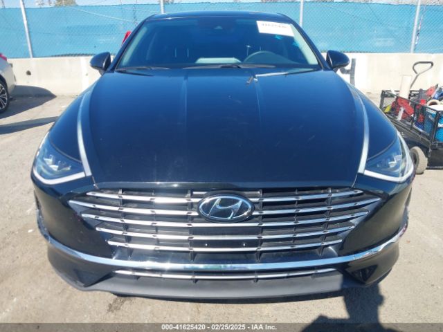 KMHL24JJ4PA055136 Hyundai Sonata Hybrid Blue