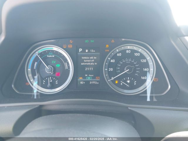 KMHL24JJ4PA055136 Hyundai Sonata Hybrid Blue