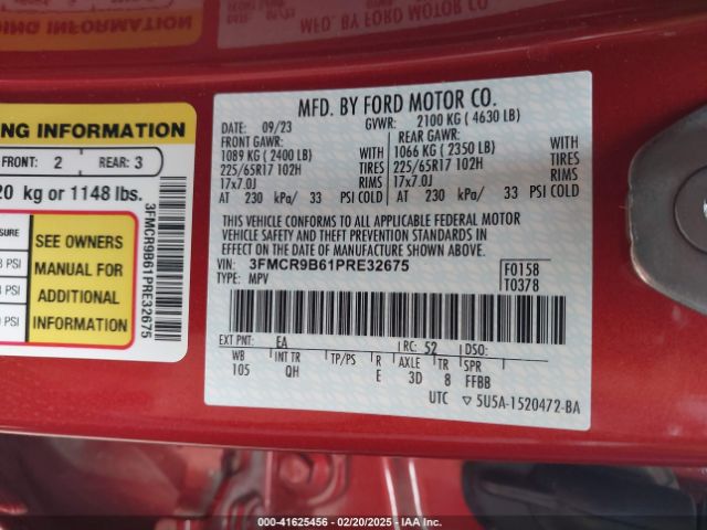 3FMCR9B61PRE32675 Ford Bronco Sport Big Bend