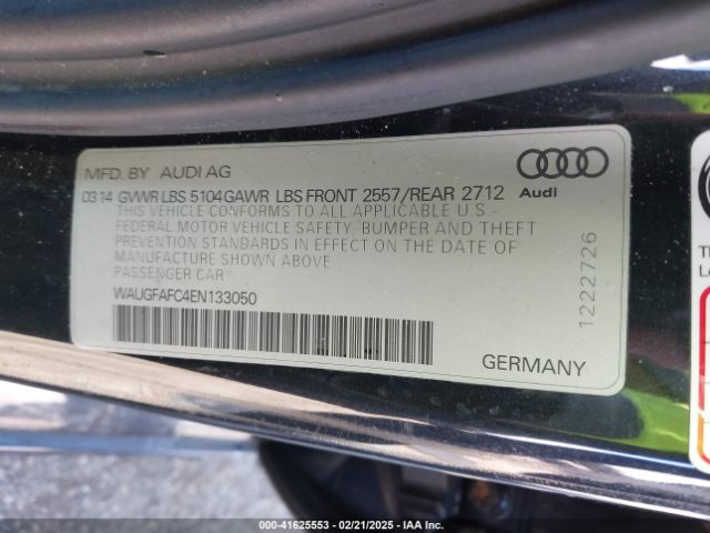 WAUGFAFC4EN133050 Audi A6 2.0t Premium