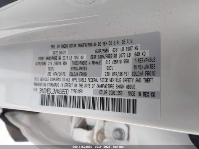 3MVDMBDL3NM458530 Mazda Cx-30 Premium