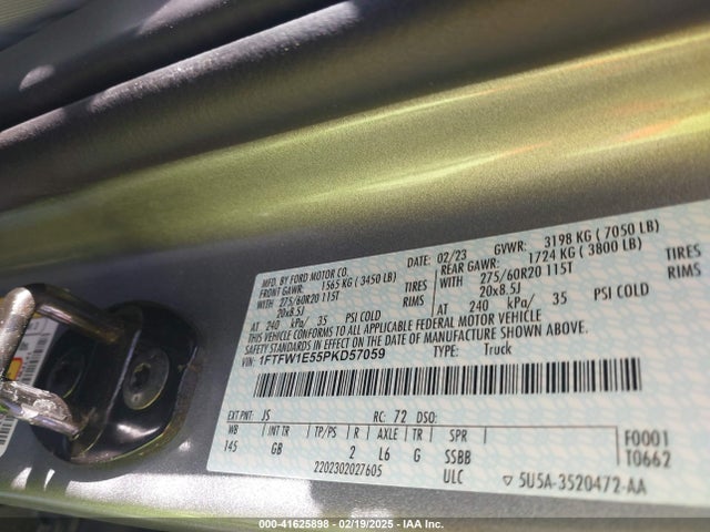 Ford F-150 Xl 2023 1FTFW1E55PKD57059 Image 9