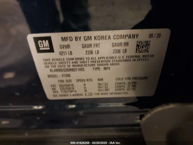 KL4MMDS26MB071493 Buick Encore Gx Fwd Select