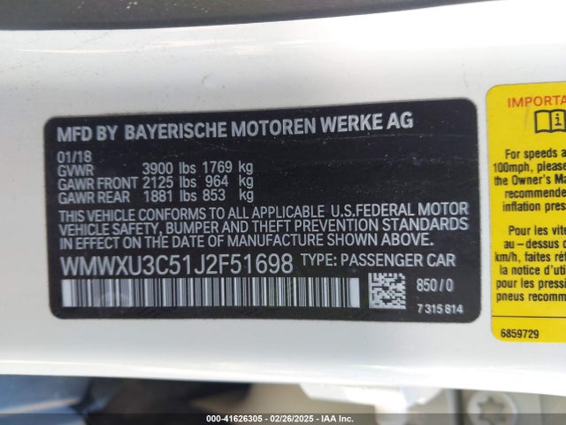 2018 MINI HARDTOP WMWXU3C51J2F51698 Photo 8