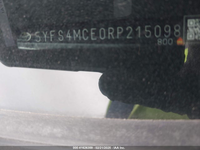 5YFS4MCE0RP215098 Toyota COROLLA SE