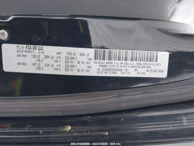 2C4RDGBG3GR359406 Dodge Grand Caravan Se Plus